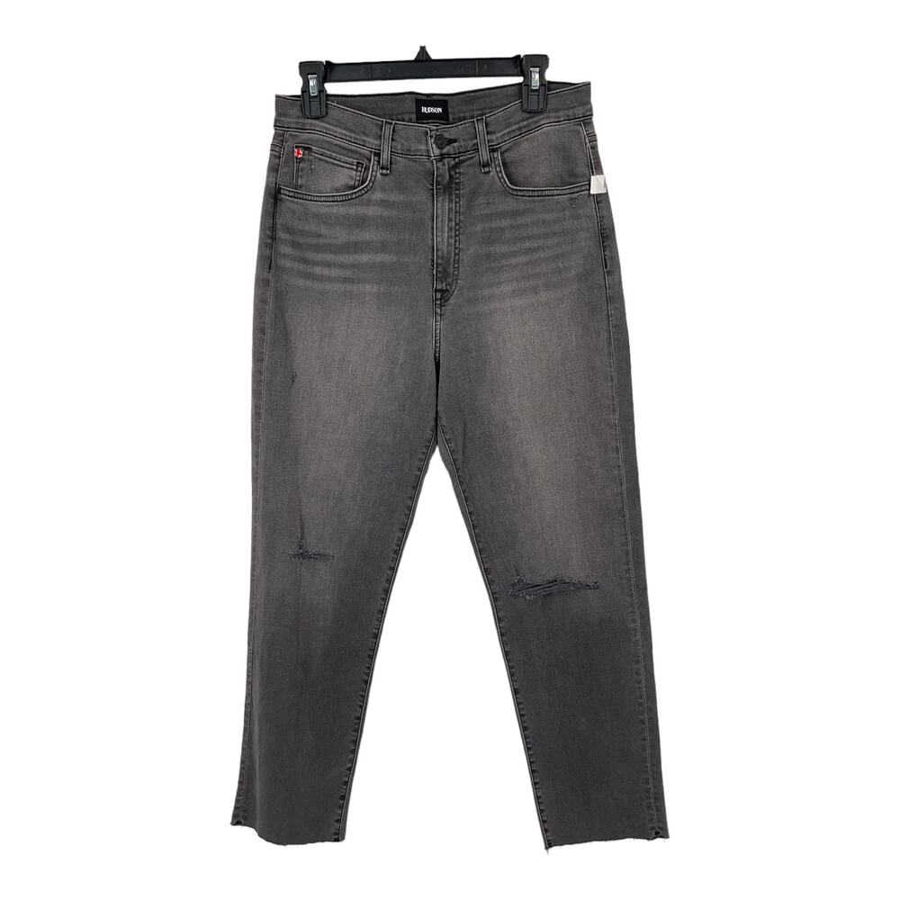 Hudson jeans Kass high rise straight ankle gray size 28 NEW
